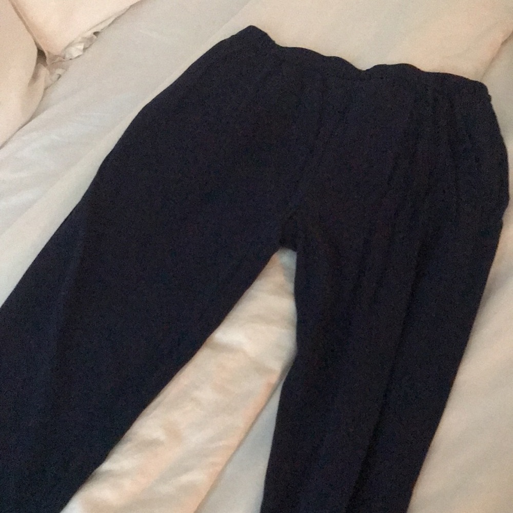 Eileen Fisher Pants Navy Silk